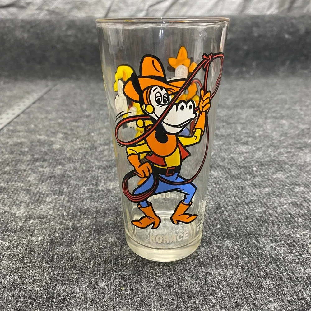 Vintage 1978 Pepsi Disney Collector Series Glass Horace Horsecollar Clarabelle